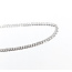 Necklace Cuban Chain Rhodium Plated 925 4.4mm 20" 126052008