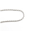 Necklace Diamond-Cut Rope Chain Rhodium Plated 925 3mm 20" 126052013