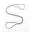 Necklace Diamond-Cut Rope Chain Rhodium Plated 925 3mm 20" 126052013