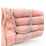 Necklace Diamond-Cut Rope Chain Rhodium Plated 925 3mm 20" 126052013