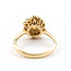 Ring Halo .20ctw Round Diamonds 7mm Pearl 14ky 14mm Sz6.5 3.59g 126040113