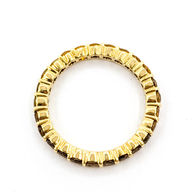 Ring Eternity 1.50ctw Citrine 18ky 2.5mm Sz6 2.7g 126050035