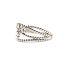 Ring Beaded Criss Cross .30ctw Round Diamonds 14kw 11mm Sz10.5 4.54g 126040115