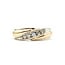 Ring Bypass .33ctw Round Diamonds 14ktt 7.3mm Sz10 7.9g 126040114