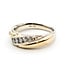 Ring Bypass .33ctw Round Diamonds 14ktt 7.3mm Sz10 7.9g 126040114