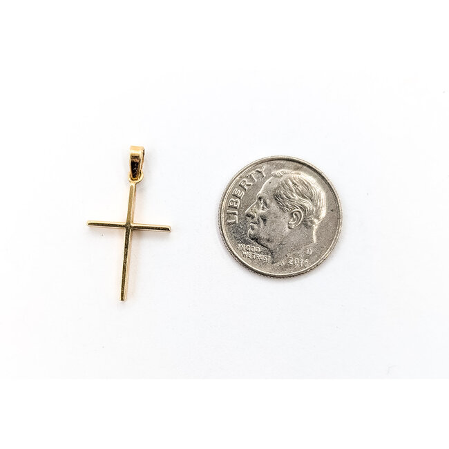 Pendant Cross 14ky .9x.5" .71g 126032003
