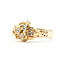 Ring Nugget .25ctw Round Diamonds 14ky 11mm Sz6 4.27g 126040111
