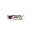 Ring Invisible Set 1.00ctw Round & Princess Diamonds .40ctw Rubies 14kw 5.75mm Sz6.5 4.98g 126040119