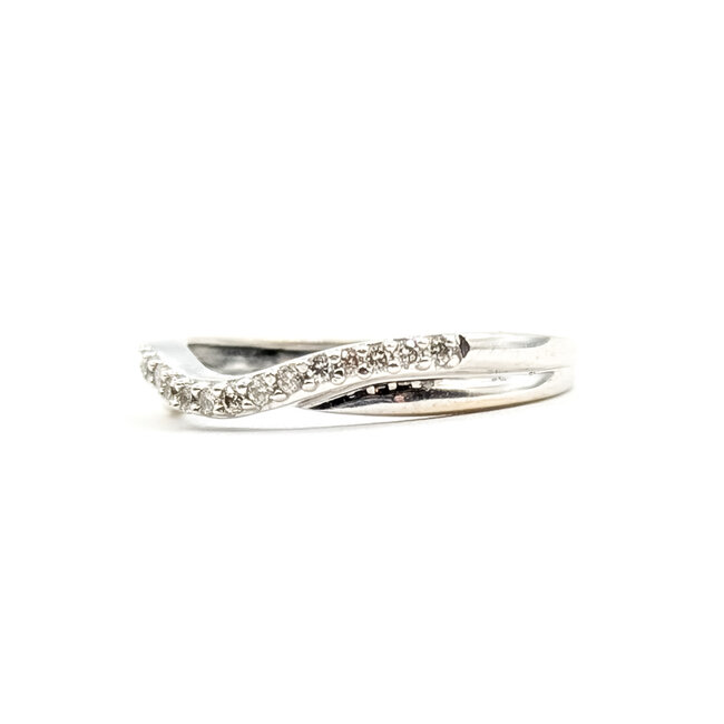 Ring Bridal Contour .10ctw Round Diamonds 14kw 3mm Sz4.5 1.62g 126030087