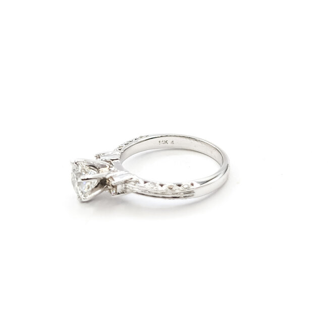 Ring Engagement 1.09ct RB Lab Grown Diamond GSI: 71706930320 .24ctw Diamonds 14kw Sz6.5 3.85g 123110020
