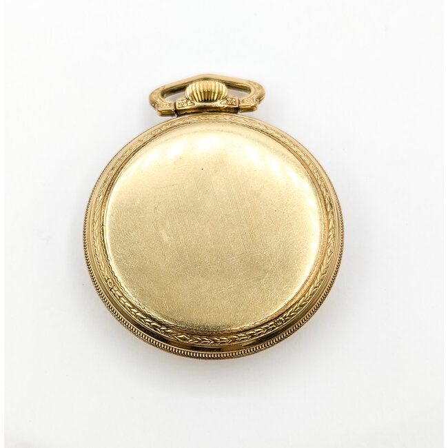 Pocket Watch Hampton Watch Company "Saftey Pinion" No. 340 48mm Gold Plate Watch Only 126046023