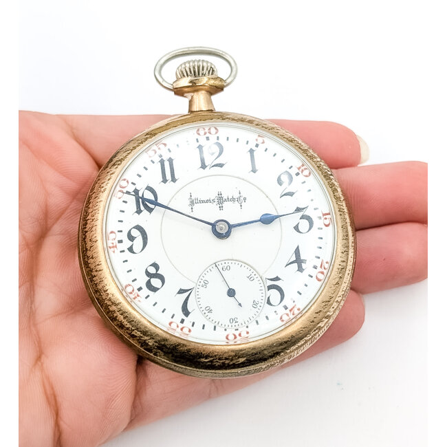 Pocket Watch Illinois Watch Company "Illinois Special" Yr. 1900 53.5mm Gold Plate Watch Only 126046021