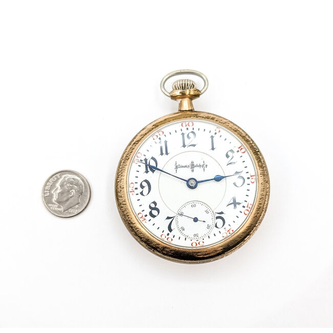 Pocket Watch Illinois Watch Company "Illinois Special" Yr. 1900 53.5mm Gold Plate Watch Only 126046021