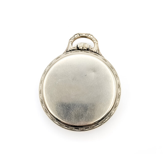 Pocket Watch Hamilton 992 Yr. 1918 50mm White Gold Plate Watch Only 126046020