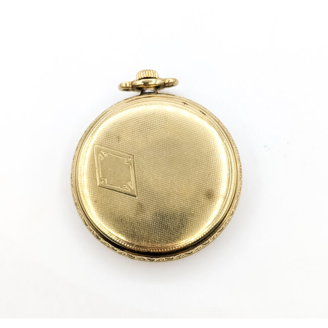 Pocket Watch Elgin National Watch Company 15 jewels Yr.1930 42.5mm Gold Plate Watch Only 126046022