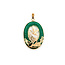 Pendant Swans 1.2x.9" Jade 14ky 1.5x.9" 3.26g 126050057