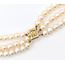 Necklace Triple Strand 6-6.5mm White Akoya Pearls 14ky 6.5mm 16" 65.5g 226050021