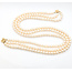 Necklace Triple Strand 6-6.5mm White Akoya Pearls 14ky 6.5mm 16" 65.5g 226050021