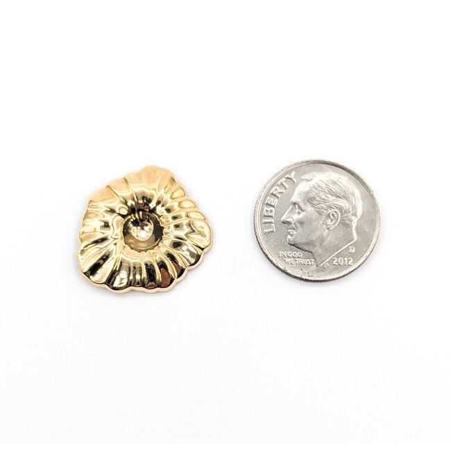 Earring Jackets Flower Pedal 14ky .75" 1.26g 126052024