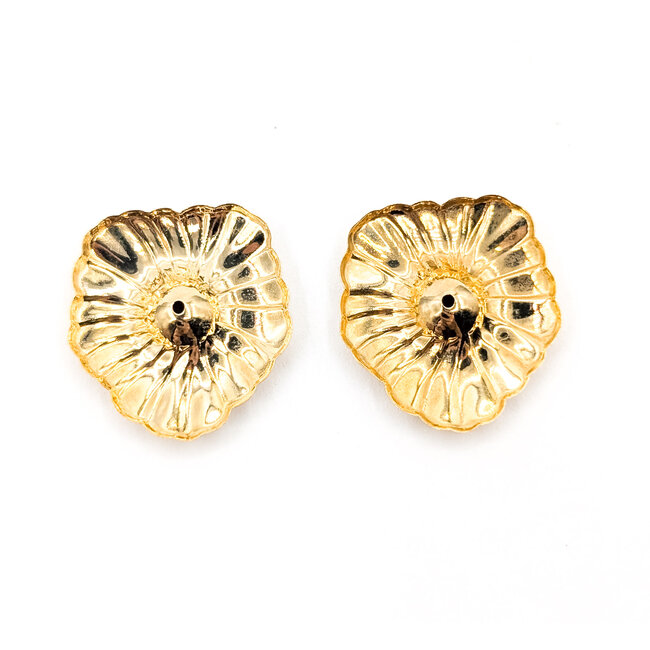 Earring Jackets Flower Pedal 14ky .75" 1.26g 126052024