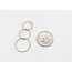 Earrings Circle Dangle 14ky 1.5x.6" 1.11g 126052026