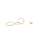 Earrings Circle Dangle 14ky 1.5x.6" 1.11g 126052026