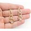 Earring Jackets Geometric .58ctw Round Diamonds 14ky 1.5x.5" 3.84g 126050046