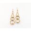 Earring Jackets Geometric .58ctw Round Diamonds 14ky 1.5x.5" 3.84g 126050046