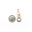 Earring Jackets Geometric .58ctw Round Diamonds 14ky 1.5x.5" 3.84g 126050046