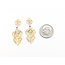 Earring Jackets Fleur Dis Lis Dangle 14ky 1.4x.5" 2.83g 126052027
