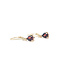 Earrings Leverback Drop 1.75ctw Red Garnet 14ky 1x.25" 1.91g 126050048
