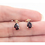 Earrings Leverback Drop 1.75ctw Red Garnet 14ky 1x.25" 1.91g 126050048