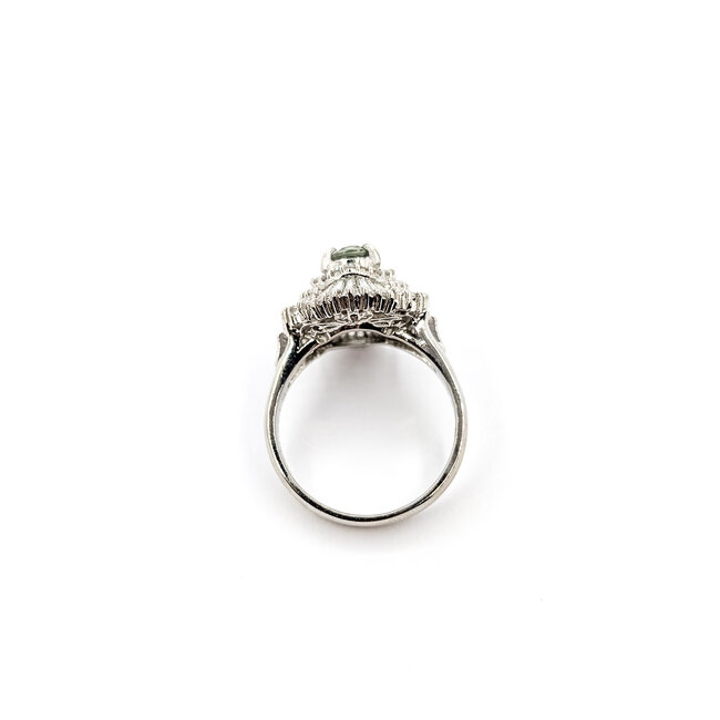 Ring 0.85ctw Round/Baguette Diamonds .85ct Alexandrite GIA: 2231584947 900pt sz6.5 124030188