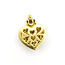Pendant Judith Ripka Heart Cable .60ctw Round Diamonds 38x28mm Canary Crystal 18ky 1.5x1.25" 22.51g 126050054