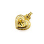 Pendant Judith Ripka Heart Cable .60ctw Round Diamonds 38x28mm Canary Crystal 18ky 1.5x1.25" 22.51g 126050054