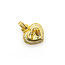 Pendant Judith Ripka Heart Cable .60ctw Round Diamonds 38x28mm Canary Crystal 18ky 1.5x1.25" 22.51g 126050054