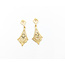 Earring Jackets Ornate Dangle 14ky 1.3x.5" 2.17g 126052023