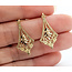 Earring Jackets Ornate Dangle 14ky 1.3x.5" 2.17g 126052023