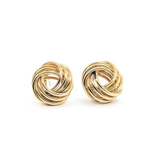 Earrings Stud Knot 14ky 12mm 3.18g 126052025