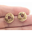 Earrings Stud Knot 14ky 12mm 3.18g 126052025