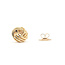 Earrings Stud Knot 14ky 12mm 3.18g 126052025