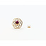 Earrings Stud Nest .80ctw Red Ruby 14ky .6" 1.37g 126050052