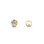 Earrings Stud Buttercup Screwback .36ctw Round Diamonds 14ky .25" 1.51g 126050047