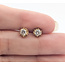 Earrings Stud Buttercup Screwback .36ctw Round Diamonds 14ky .25" 1.51g 126050047