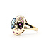 Ring Dome 3.6ct London Blue Topaz 14ky 18x16mm Sz8.5 6.12g 126050065