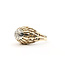 Ring Dome .12ctw Round Diamonds 14ky 14mm Sz9.5 7.3g 126050064