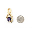 Pendant Slide Ribbon .20ctw Round Diamonds  2.2ct Purple Amethyst 14ky 1.45x.7" 8.95g 126050055