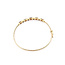 Bracelet Bangle .04ctw Round Diamonds 2.9ctw Red Garnet 10ky 2.75mm 7" 5.19g 126050070
