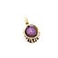 Pendant Drop .08ctw Round Diamonds 8ct Red Star Ruby 14ky 1x.5" 4.25g 226050018