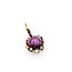 Pendant Drop .08ctw Round Diamonds 8ct Red Star Ruby 14ky 1x.5" 4.25g 226050018